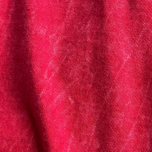 Harley-Davidson V-Neck Logo Wings Graphic T-Shirt Tee Acid Wash Distressed Red - Picture 8 of 16